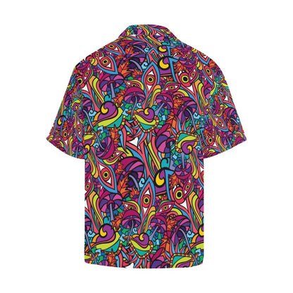 Trippy Print Design LKS302 Men's Hawaiian Shirt
