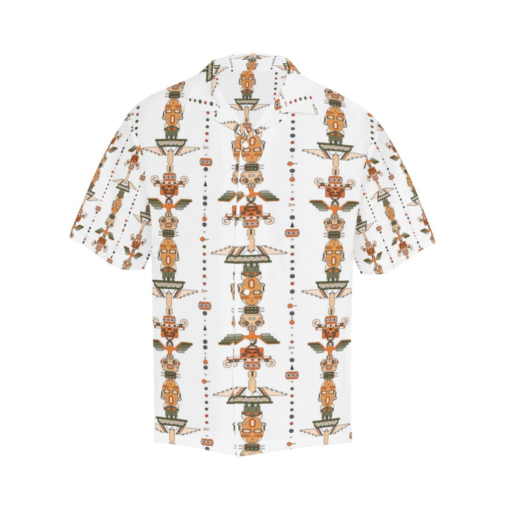 Totem Print Design LKS302 Men's Hawaiian Shirt