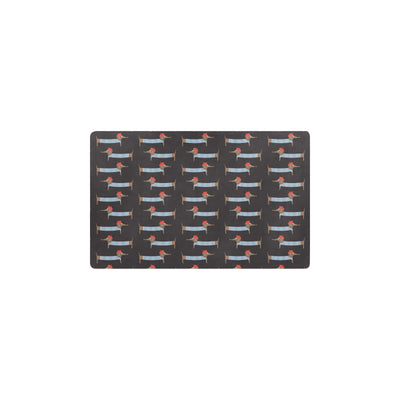 Dachshund Pattern Print Design 04 Kitchen Mat