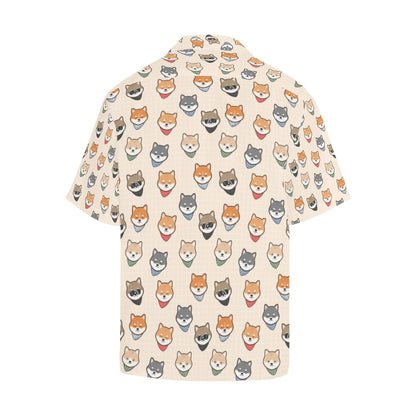 Shiba Inu Print Design LKS3010 Men's Hawaiian Shirt
