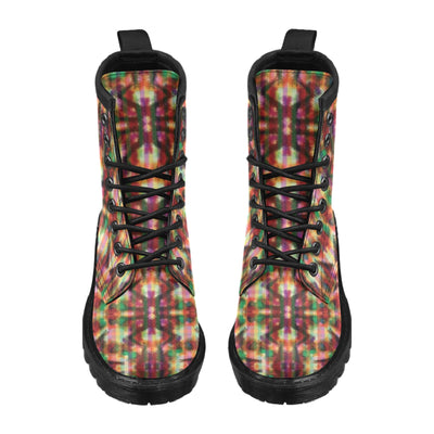 Tie Dye Print Design LKS301 Women's Boots