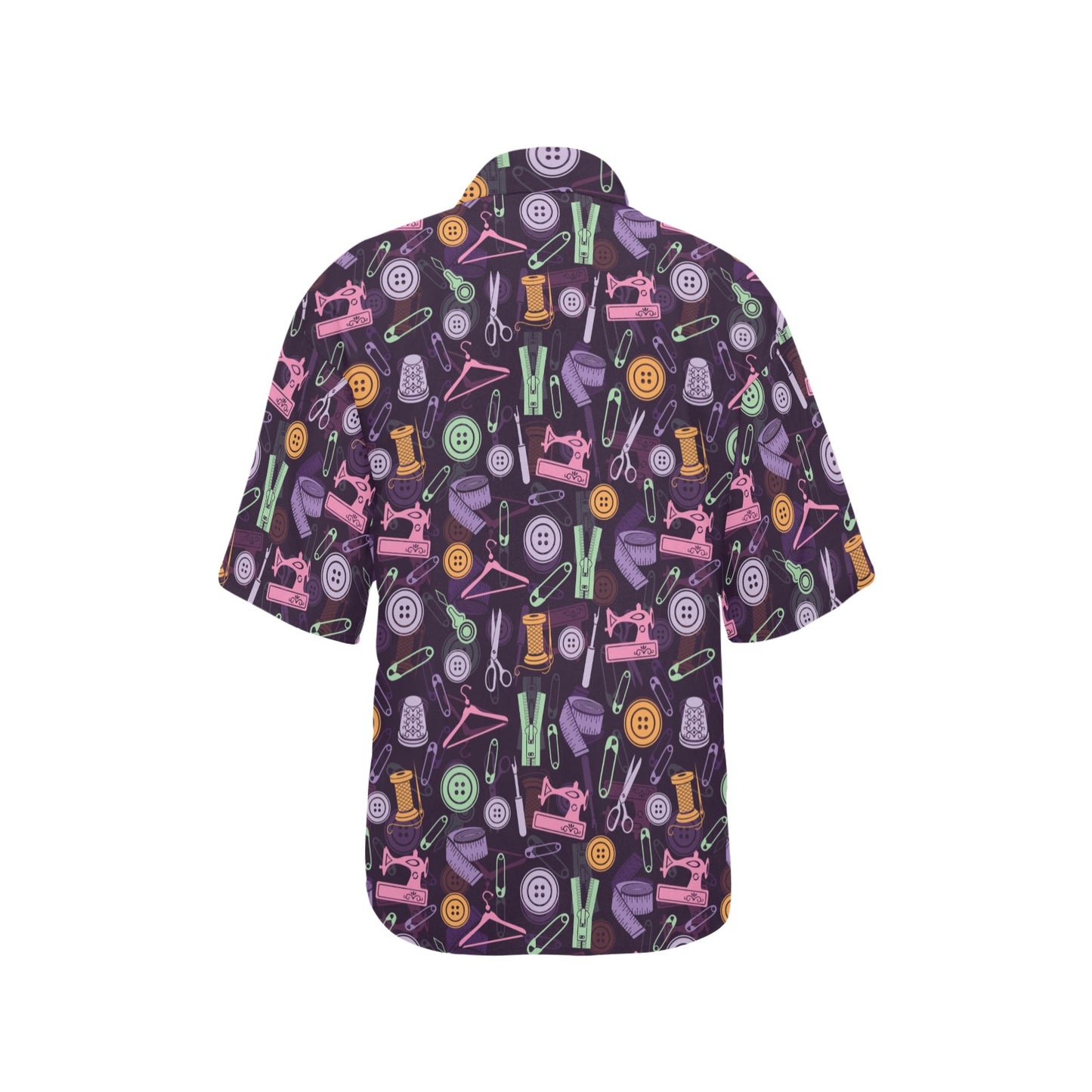 Sewing Equipment Print Design LKS306 Women's Hawaiian Shirt
