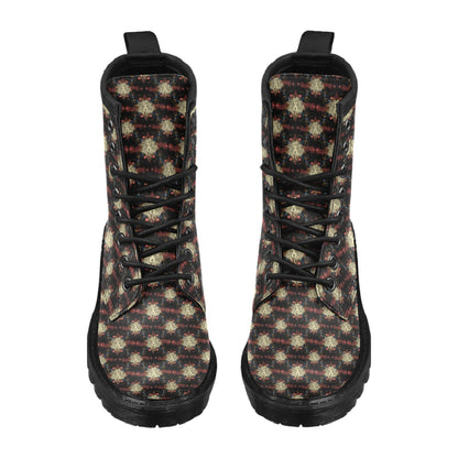 Zodiac Leo Pattern Design Print Women's Boots