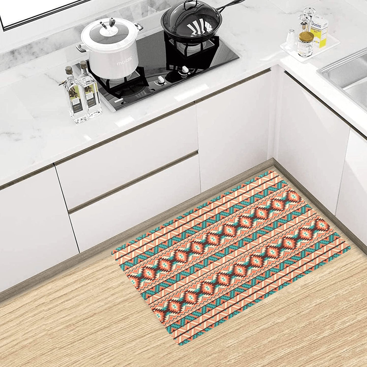 Navajo Western Style Print Pattern Kitchen Mat