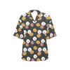 Daisy Pattern Print Design DS04 Women's Hawaiian Shirt