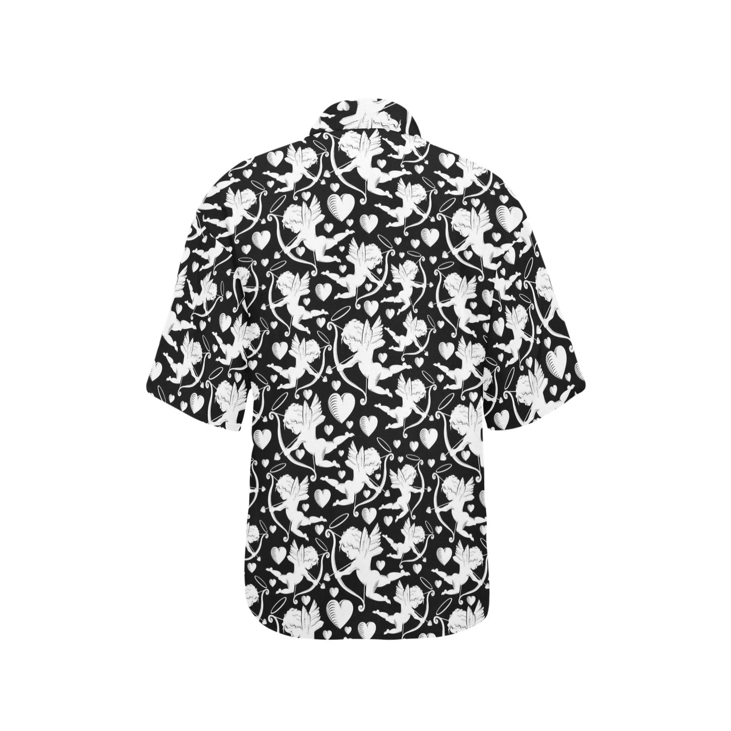 Cupid Pattern Print Design 04 Women's Hawaiian Shirt