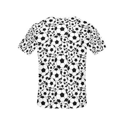 Soccer Ball Print Design LKS301 Women's  T-shirt