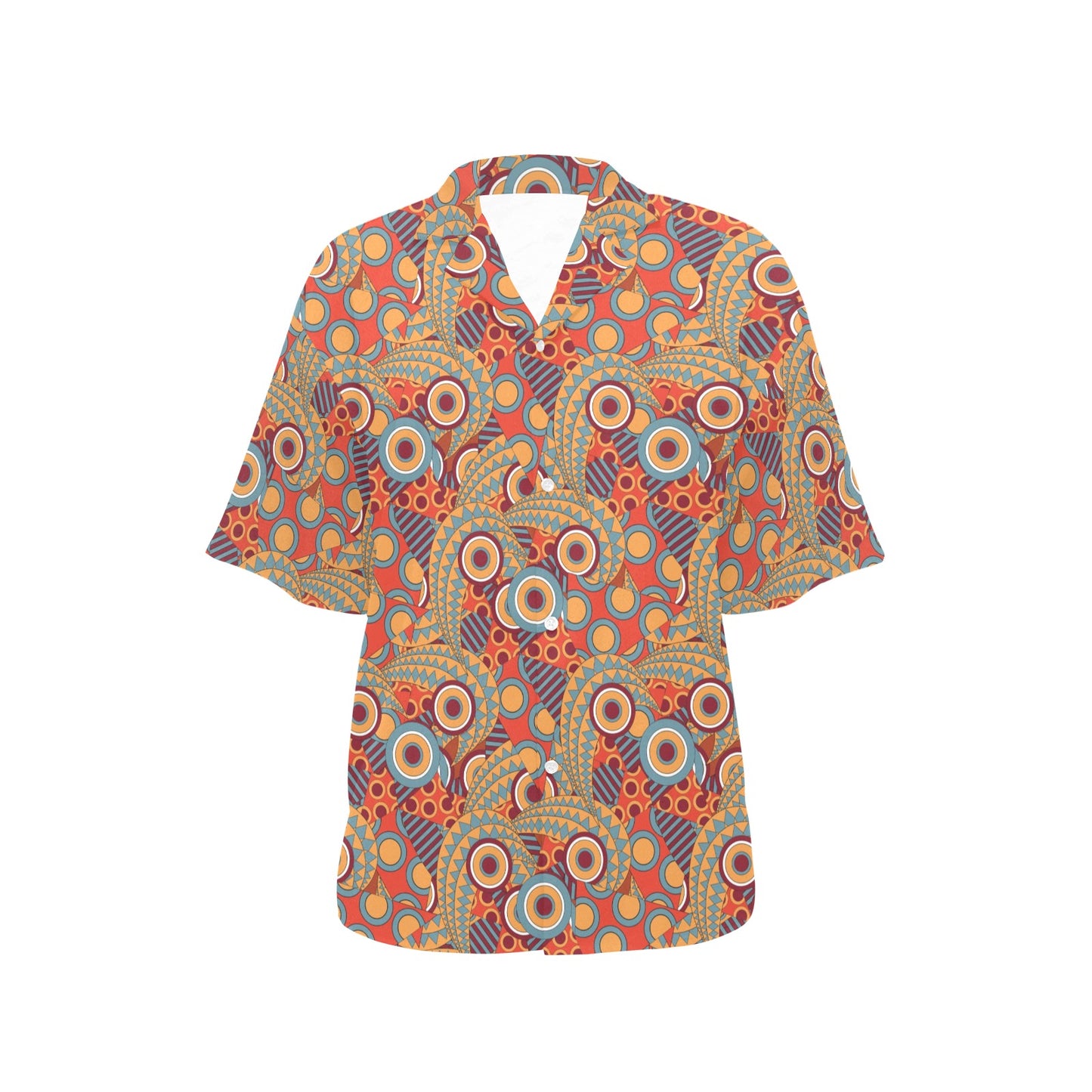 African Pattern Print Design 06 Women's Hawaiian Shirt