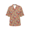 African Pattern Print Design 06 Women's Hawaiian Shirt