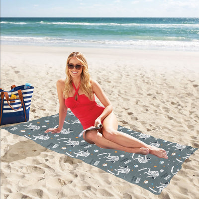 Skateboard Print Design LKS306 Beach Towel 32" x 71"