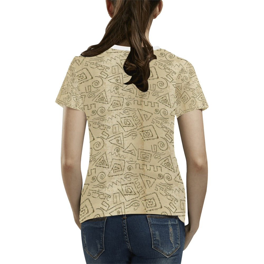 Ancient Greek Print Design LKS3013 Women's  T-shirt