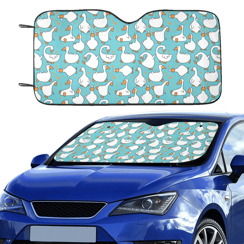 Goose Print Design LKS403 Car front Windshield Sun Shade