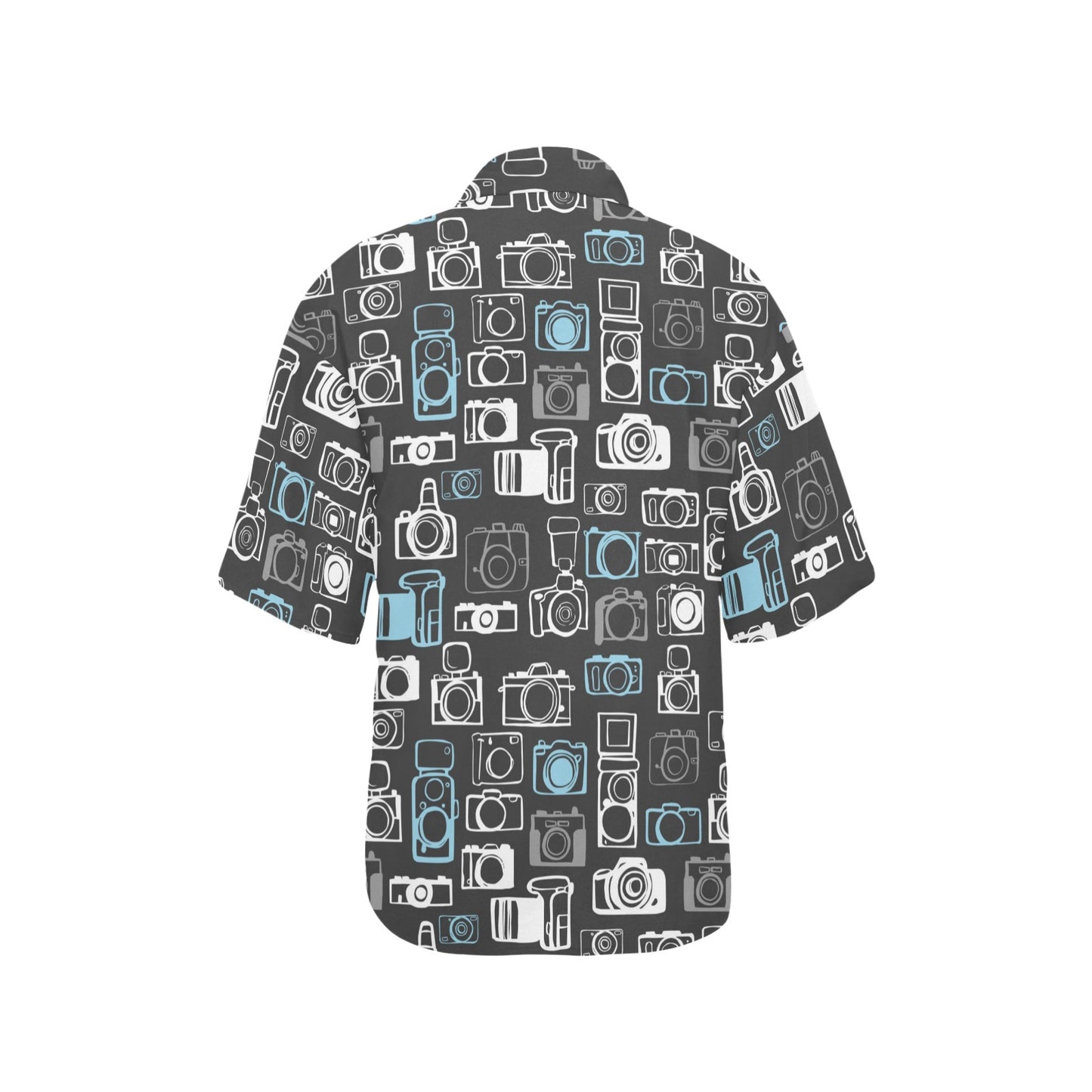 Camera Pattern Print Design 04 Women's Hawaiian Shirt