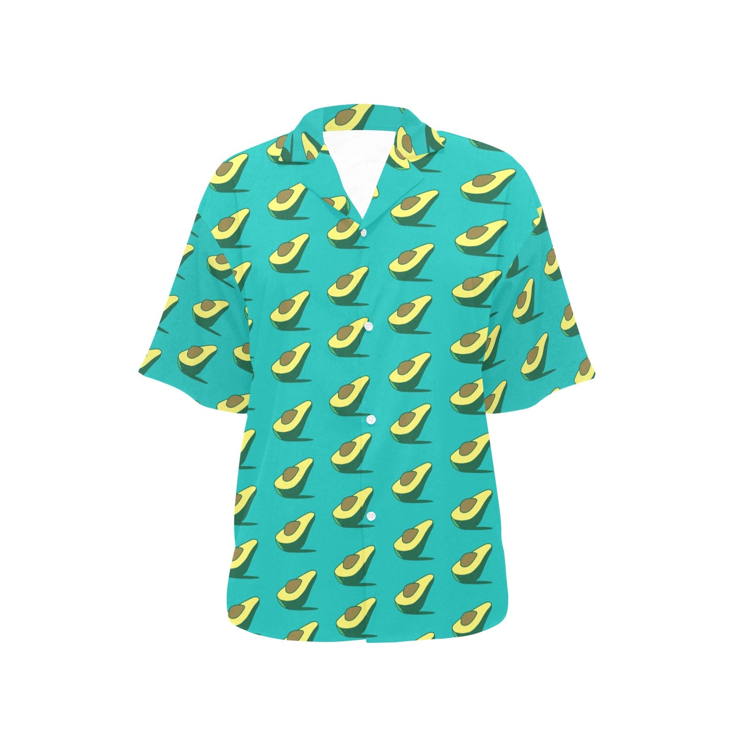 Avocado Pattern Print Design 03 Women's Hawaiian Shirt