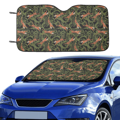 Tiger Pattern Print Design LKS303 Car front Windshield Sun Shade