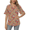 African Pattern Print Design 06 Women's Hawaiian Shirt