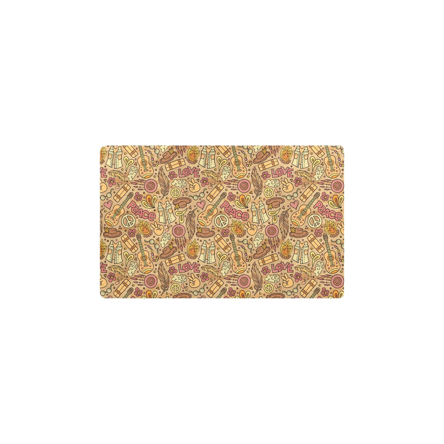 Hippie Print Design LKS305 Kitchen Mat