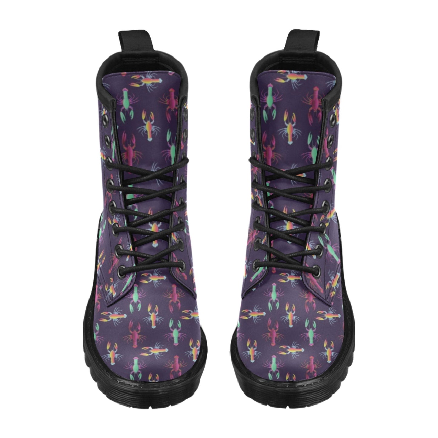 Lobster Print Design LKS402 Women's Boots