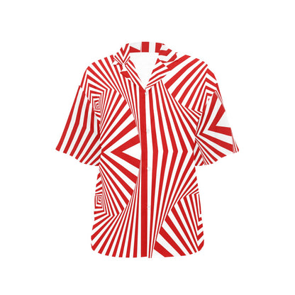 Vortex Print Design LKS304 Women's Hawaiian Shirt