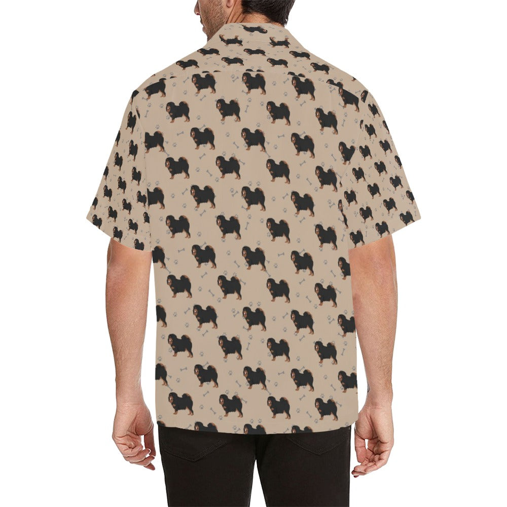 Tibetan Mastiffs Print Design LKS301 Men's Hawaiian Shirt