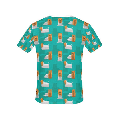 Silky Terriers Print Design LKS301 Women's  T-shirt