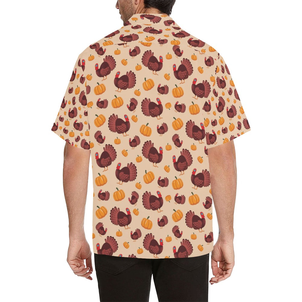 Thanksgiving Print Design LKS308 Men's Hawaiian Shirt