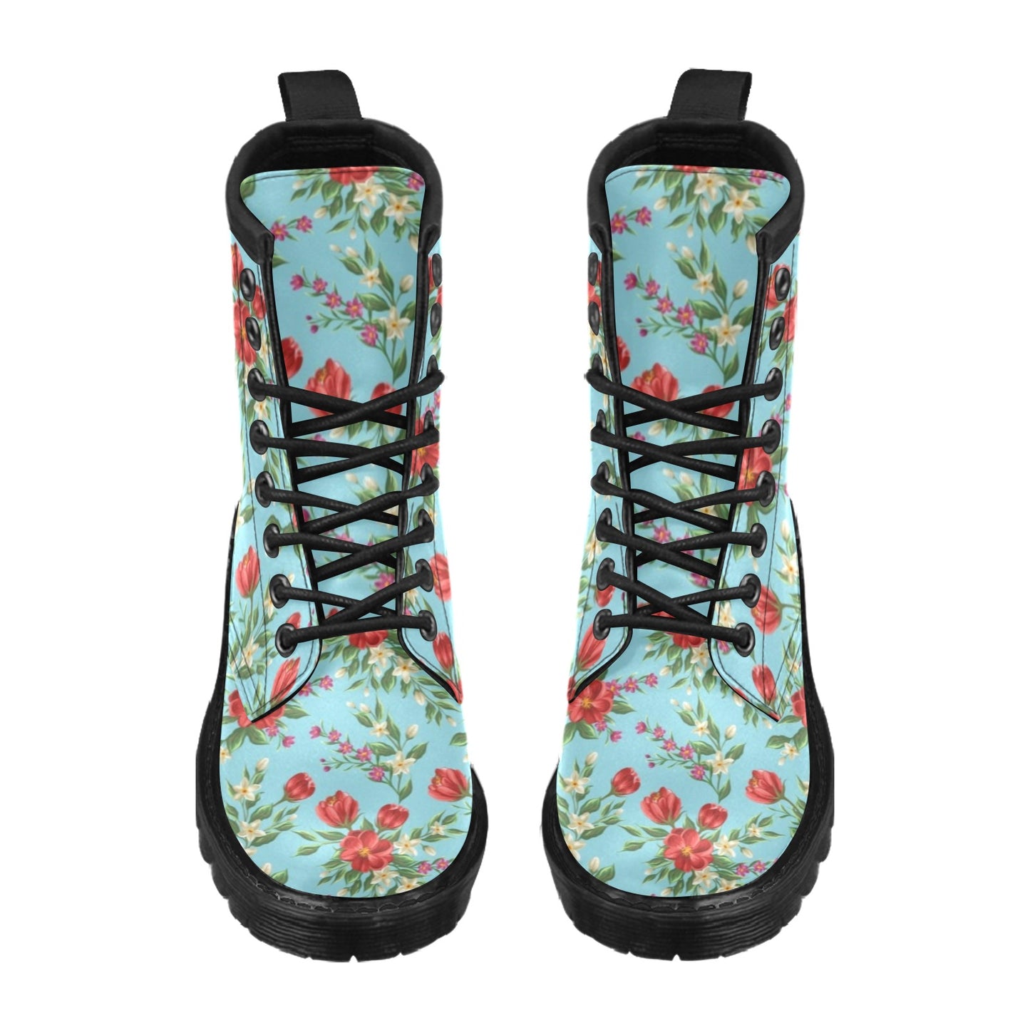Summer Floral Pattern Print Design SF011 Women's Boots