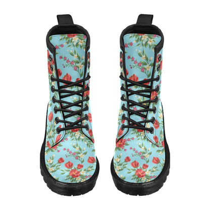 Summer Floral Pattern Print Design SF011 Women's Boots