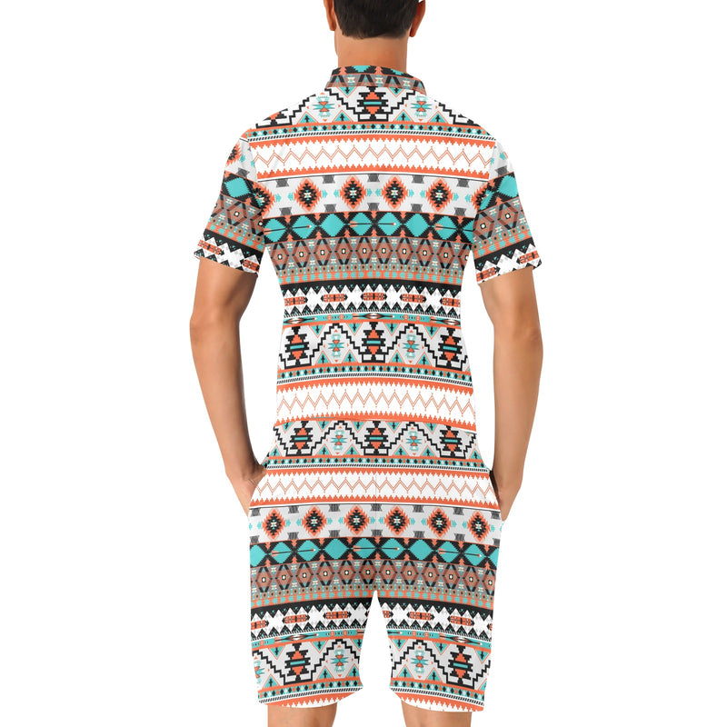 Tribal Aztec Indians pattern Men's Romper