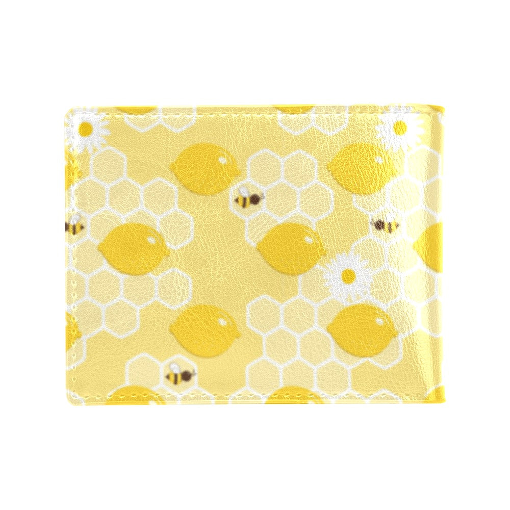 Honey Bee Honeycomb Print Design LKS3010 Men's ID Card Wallet