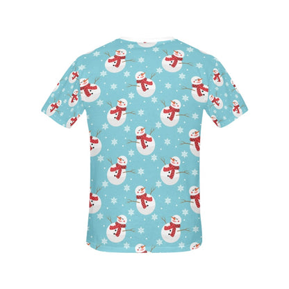 Snowman Print Design LKS304 Women's  T-shirt