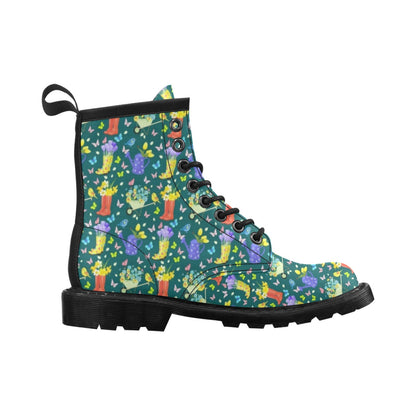 Gardening Pattern Print Design G08 Women's Boots