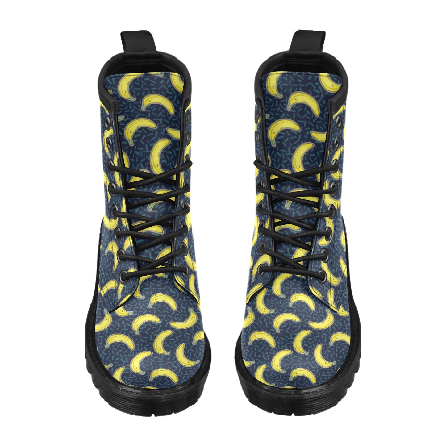 Banana Pattern Print Design BA09 Women's Boots