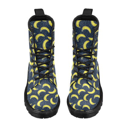 Banana Pattern Print Design BA09 Women's Boots