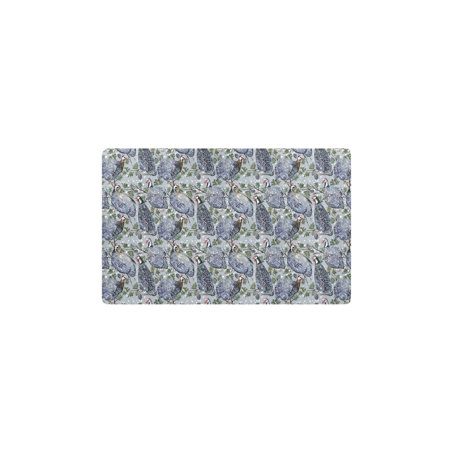 Guinea Fowl Print Design LKS402 Kitchen Mat