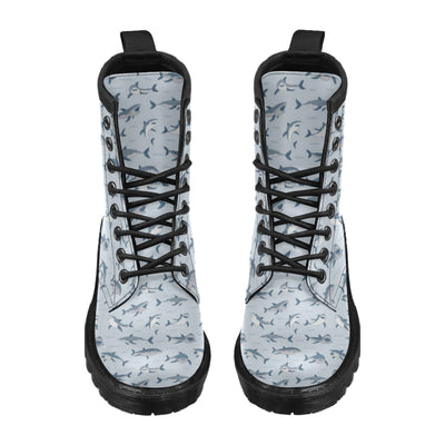 Shark Print Design LKS304 Women's Boots