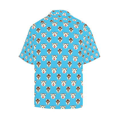 Siberian Huskies Print Design LKS306 Men's Hawaiian Shirt