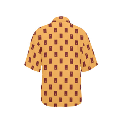 Bible Pattern Print Design 05 Women's Hawaiian Shirt