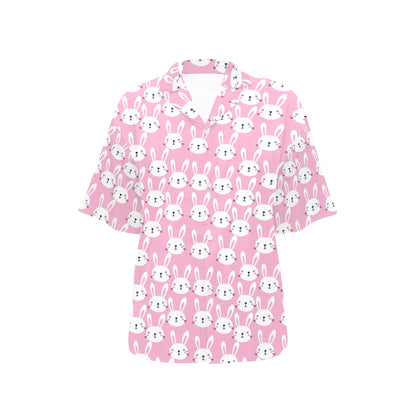 Rabbit Print Design LKS401 Women's Hawaiian Shirt