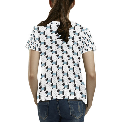Scottish Terriers Print Design LKS3012 Women's  T-shirt