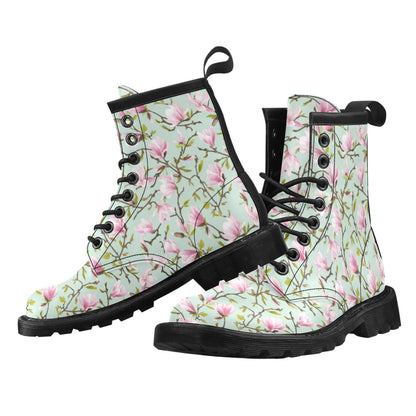 Magnolia Pattern Print Design MAG04 Women's Boots