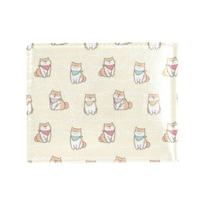 Shiba Inu Print Design LKS306 Men's ID Card Wallet