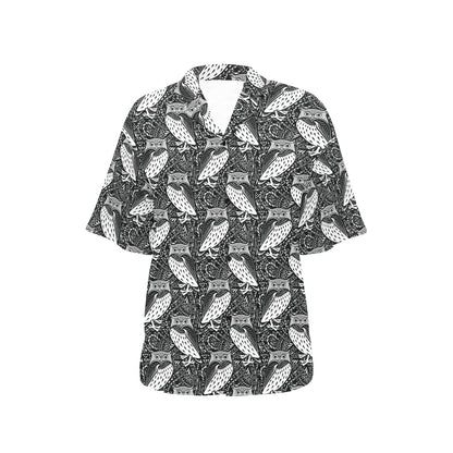 Tribal Pattern Print Design LKS308 Women's Hawaiian Shirt