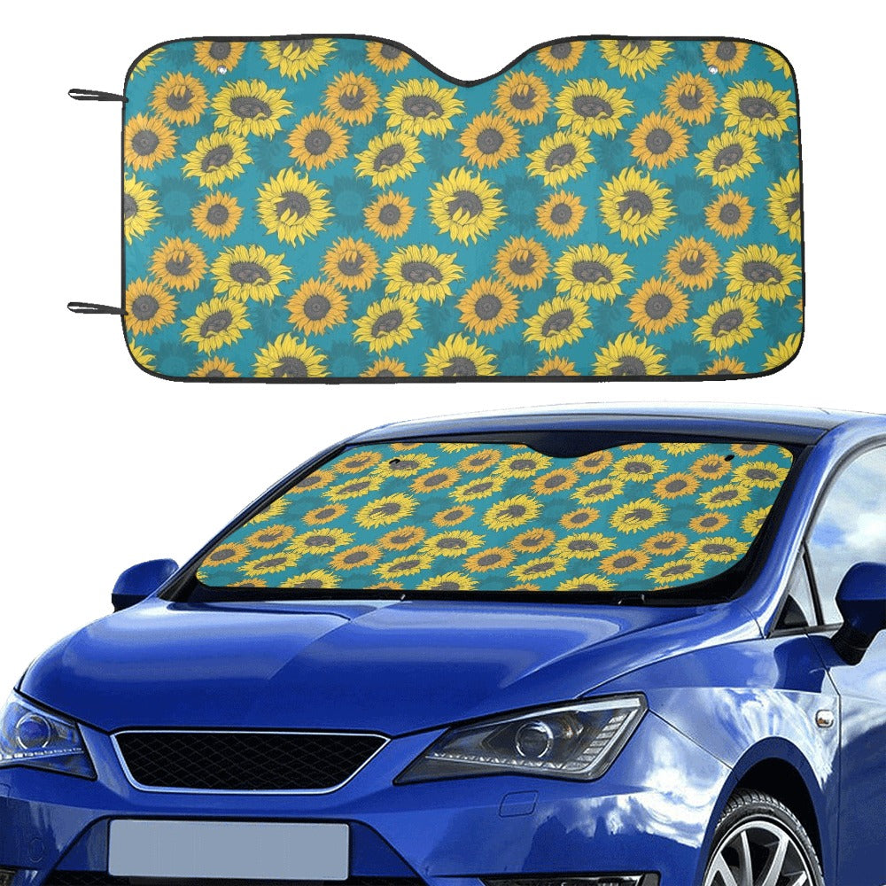 Sunflower Print Design LKS301 Car front Windshield Sun Shade