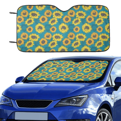 Sunflower Print Design LKS301 Car front Windshield Sun Shade