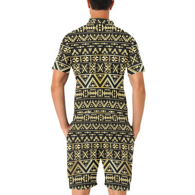 Gold Aztec Tribal Men's Romper