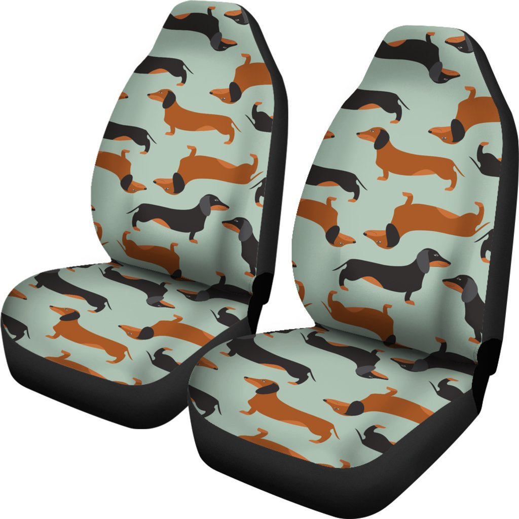 Dachshund Cute Print Pattern Universal Fit Car Seat Covers