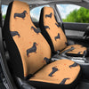 Dachshund Draw Print Pattern Universal Fit Car Seat Covers