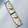 Dachshund Pattern Print Design 01 Car Sun Shade-JORJUNE.COM