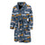 Dachshund Pattern Print Design 012 Men Bathrobe-JORJUNE.COM